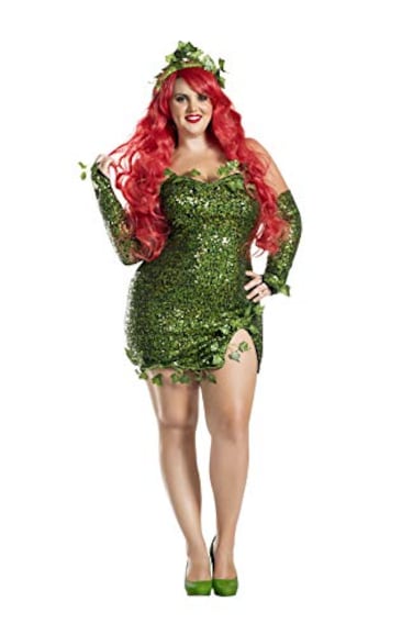 Party King Womens Plus Size Poisonous Villain Green 4XLarge