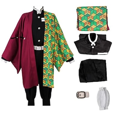 Rarashik Men Anime Cosplay Kimono Cosplay Costume Uniform Halloween Outfit Set S Giyuu