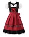 ReliBeauty Dirndl Dresses Women Traditional Oktoberfest Costume 2 Piece RedL