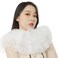 KOGOGO Clown Tulle Ruffled Collar Retro Renaissance Neck Ruff Cotton White