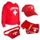 LIFEGUARD Officially Licensed Women Ladies Halloween Costume Bundle Pack S Red