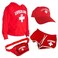 LIFEGUARD Officially Licensed Women Ladies Halloween Costume Bundle Pack S Red