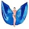 Nimiman Women Egyptian Professional Belly Dance Costume Wings with Sticks Blue