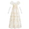 NSPSTT Golden Regency Dresses for Women Plus Size Victorian Ball Gown with Long White Gloves M
