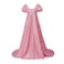MyheroCos Daphne Regency Womens Blue Lace Dress PinkXS