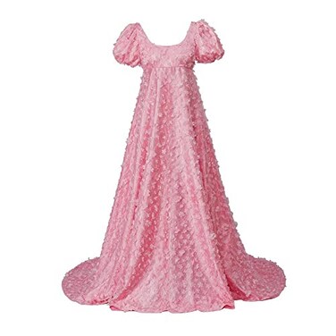 MyheroCos Daphne Regency Womens Blue Lace Dress PinkXS