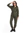 Tipsy Elves Womens Pilot Costume Green Military Flight Halloween Jumpsuit Size Medium
