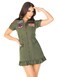 Leg Avenue Womens Licensed Top Gun Flight Dress Costume MEDIUM Green
