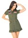 Leg Avenue Womens Licensed Top Gun Flight Dress Costume MEDIUM Green