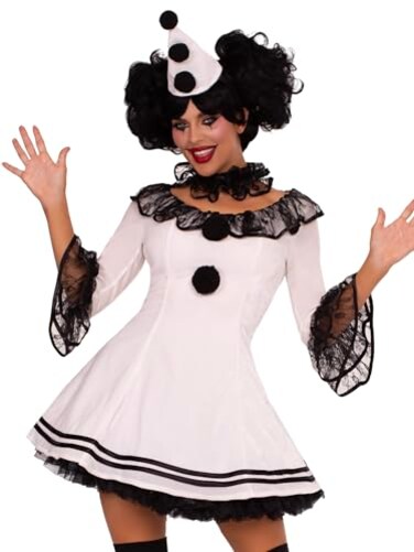 Leg Avenue womens Adult Sized Costumes WhiteBlack Medium Large US