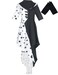 Lovecos Womens Deville Costume Dress with Gloves Full Set Halloween Costume White M