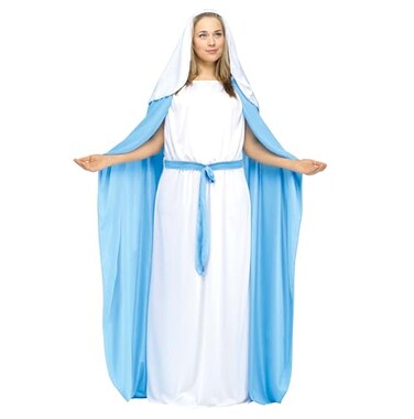Fun World Womens Costumes Adult Mary Whiteheather Lake Blue Plus