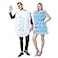 ReneeCho Couple Halloween Loofah Soap Costume Adults Funny Dress Up Bath Set