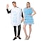ReneeCho Couple Halloween Loofah Soap Costume Adults Funny Dress Up Bath Set