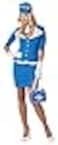 California Costumes Womens Retro Stewardess Adult Blue Medium