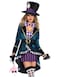 Leg Avenue Womens 4 Pc Delightful Mad Hatter Halloween Costume Multicolor 1X 2X