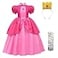Rxiduoy Womens Halloween Party Dress Super Brothers Princess Peach Costume M