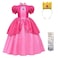 Rxiduoy Womens Halloween Party Dress Super Brothers Princess Peach Costume M
