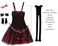 Rubies Womens 80s Diva Costume Black One Size
