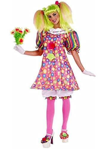 Rubies Tickles The Clown Costume for Adults Womens Standard Pink