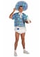 Rubies Blue Baby Boomer Costume for Adults Mens Standard