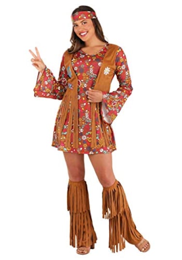 Fun World womens Peace Love Hippie Costume Adult Multi Small US