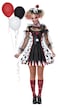 California Costumes Womens Creepy Clown Costume Small