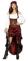 Fun World Womens Pirate Queen Adult Costume Multi ML Size 1014
