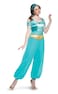 Disguise Disney Womens Jasmine Deluxe Adult Costume Turquoise Medium