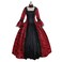 1791's lady 1791s lady Womens Victorian Rococo Dress Inspration Maiden Costume red M