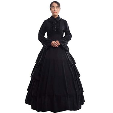 GRACEART Medieval Victorian Gothic Ball Gown Dress Cosutume XLarge