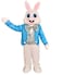 NQBRNG Blue Suit Easter Rabbit Mascot Costume Bunny Adult Easter Fancy Cosplay Costume