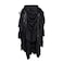 Cacycasa Womens Steampunk Victorian Cosplay Costume HighLow Show Skirt Large Black