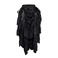 Cacycasa Womens Steampunk Victorian Cosplay Costume HighLow Show Skirt Large Black