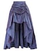 Scarlet Darkness Womens Renaissance Pirate Skirt Gothic Steampunk Victorian HighLow Skirts Navy Blue S