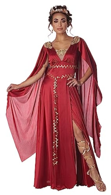 California Costumes Womens Red Roman Goddess Costume XLarge