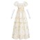 NSPSTT Golden Regency Dresses for Women Plus Size Victorian Ball Gown with Long White Gloves L