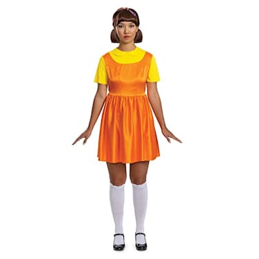Disguise Squid Game Doll Costume Official Squid Game Young Hee Doll Adult Costume Size 46