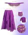 Tarpop 4 Pcs Halloween Gypsy Costume Accessories for Women Pirate Dancer for Renaissance MedievalMedium