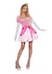 Dolls Kill Super Video Game Princess Inspired Costume Peach Mini Dress and Crown by Trickz N Treatz Medium