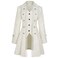 OFOKEDA Womens Gothic Steampunk Victorian Renaissance Medieval JacketZ3007WHM