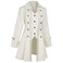OFOKEDA Womens Gothic Steampunk Victorian Renaissance Medieval JacketZ3007WHM