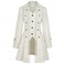OFOKEDA Womens Gothic Steampunk Victorian Renaissance Medieval JacketZ3007WHM