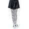 Leg Avenue Womens Plus Size Nylon Striped Tights