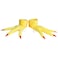 Tequise Rooster Chicken Cuffs Feet Costume Shoes Covers Yellow