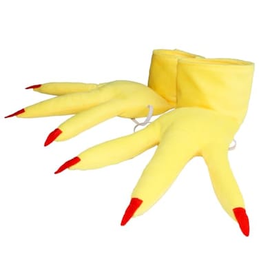 Tequise Rooster Chicken Cuffs Feet Costume Shoes Covers Yellow