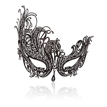 Aqearl Masquerade Mask for Women Soft Metal for Venetian Bendable Foldable Adjustable for Party Prom Ball Costume