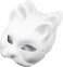 CXanadu Cat Mask White Paper Blank Hand Painted Face Mask Pack og 3