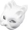 CXanadu Cat Mask White Paper Blank Hand Painted Face Mask Pack og 3
