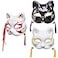 AiMiNa 3Pcs Japanese Kitsune Inu Boku Fox Cat Cute Cosplay Half Mask Masquerade Christmas3Set